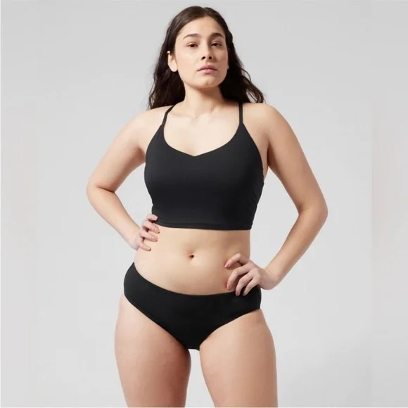 NWT! Athleta Black Ventura Crop Bikini Top D-DD - Multiple Sizes 💙